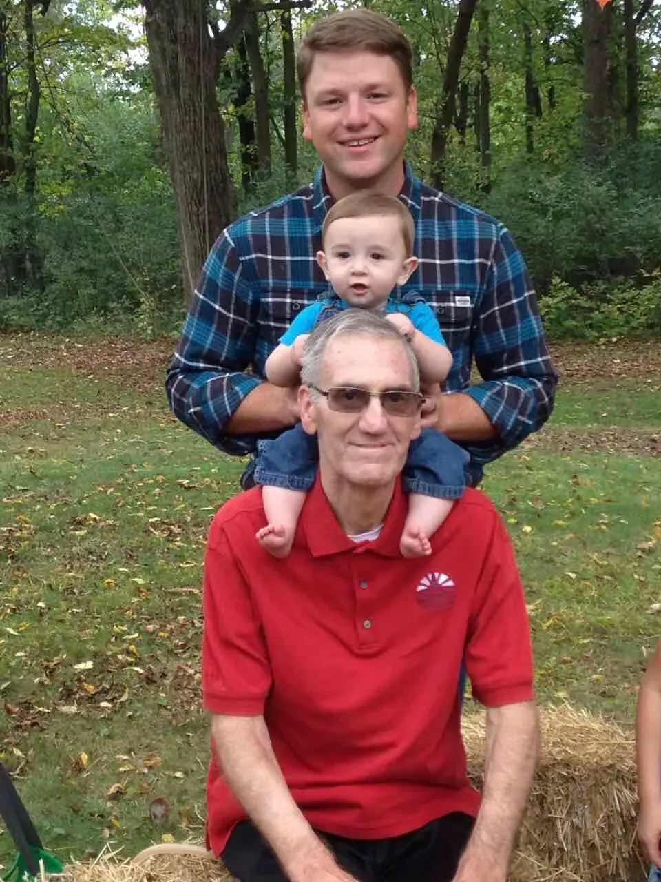 Three generations of Rains men